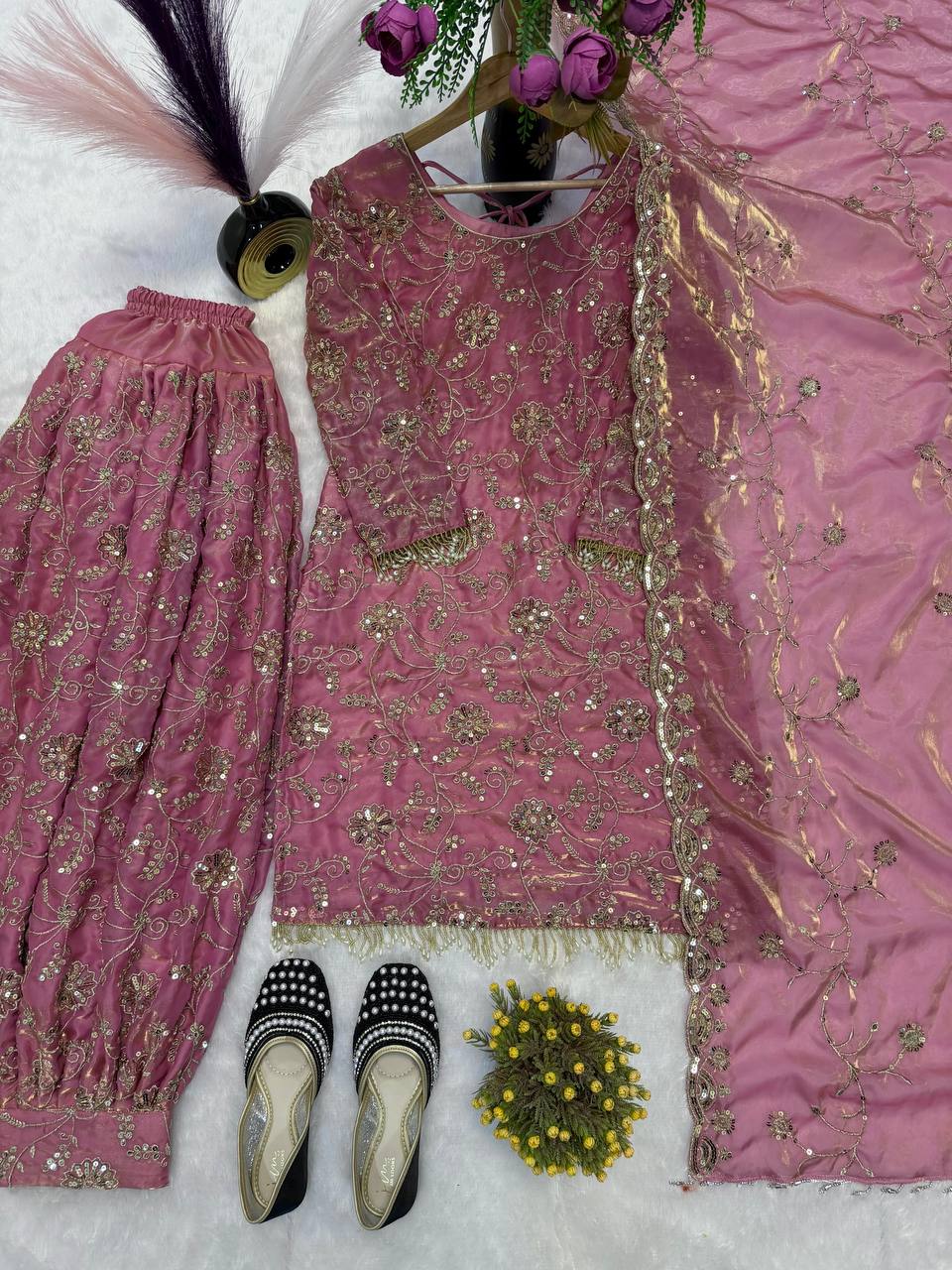 The Regal Rose Sequined Salwar Suit